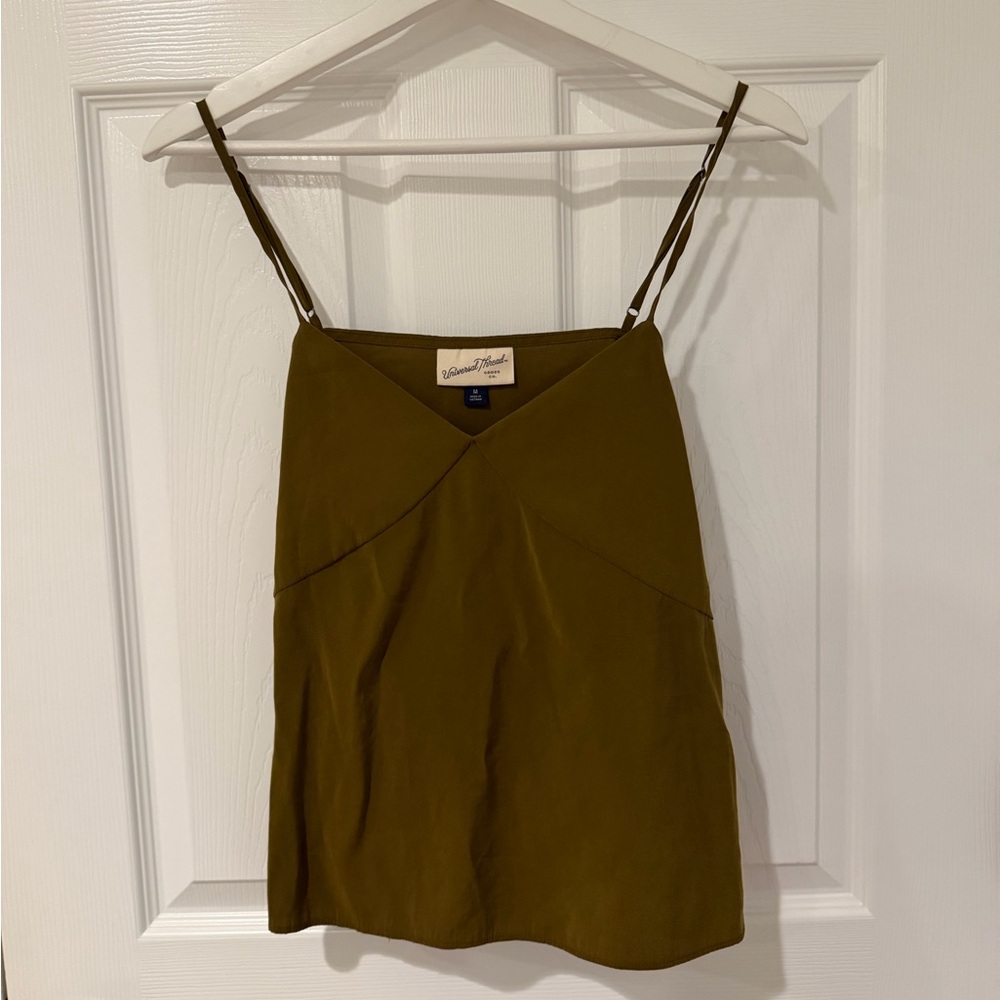 Khaki Sleeveless Top